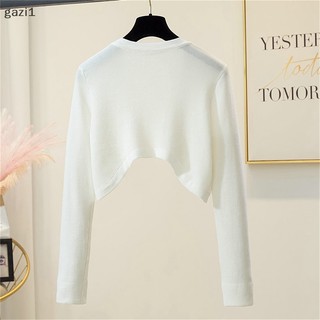 Áo Khoác Cardigan Màu Trơn Thoáng Khí Phong Cách Hàn Quốc Thanh Lịch Dễ Phối Đồ gazi1] Cho Nữ