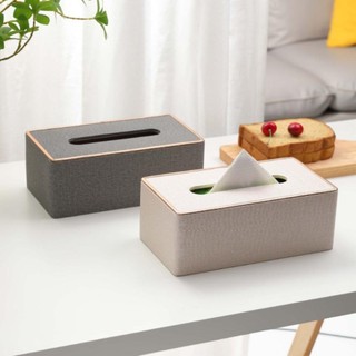 WOOLYNOOK 1 Hộp đựng khăn giấy, Hộp đựng khăn giấy bằng da PU bằng vải, Hộp đựng khăn giấy hình chữ nhật dung tích lớn Phòng tắm