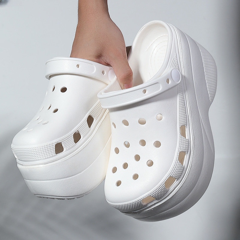 Dép Sandal Đế Xuồng Dày 10cm Thời Trang Đường Phố Mùa Hè 2023 Cho Nữ