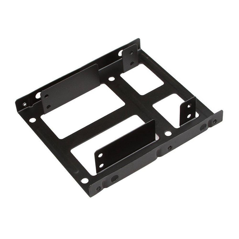 Bộ Phụ Kiện Gắn Giá Đỡ 2-Bay 2.5 Inch Sang 3.5 Inch HDD SSD Bằng Kim Loại Kèm Dây Cáp Nguồn SATA