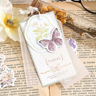 Bộ 46 Miếng Dán Hình Hoa Bướm Đơn Giản Dùng Trang Trí Sổ Tay