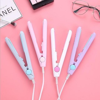 Máy Ép Tóc Mini Cute, Bản Kẹp Tạo Kiểu, Thiết Kế Nhỏ Gọn, Nhiều Màu Dễ Thương, Tiện Mang Đi Du Lịch