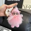 JUNYUE88US Pompom Sleeping Baby Móc khóa, Móc khóa búp bê sang trọng thời trang lông tơ sang trọng thời trang, Móc khóa búp bê ngủ cho bé Charm Dễ thương mềm mại dễ thương Móc khóa Pompom dễ thương Trang trí ba lô