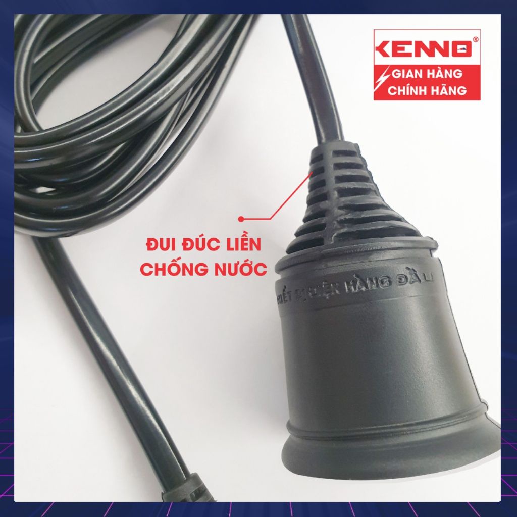 Bộ đuôi treo đèn liền Qled/Kenno dây chống nước 27LD3 5 sẵn phích cắm tiện dụng