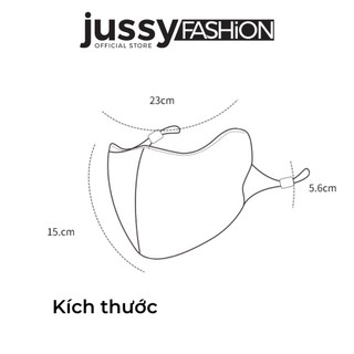Khẩu Trang Vải Chống Nắng Tia UV UPF 50+ Jussy Official Sang Chảnh Mỏng Mát Dễ Phối Đồ Unisex Nam Nữ Đều Thích Hợp