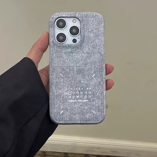 Ốp Điện Thoại Denim Có Ngăn Đựng Thẻ Chống Sốc Cho iPhone15 Pro Max 14 13 12 11 Pro Max