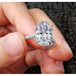 Nhẫn Mạ Bạc 925 Đính Đá Zircon Đơn Giản Thời Trang