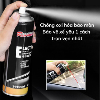 Xịt Bôi Trơn Cửa Kính Ô Tô Xịt Dưỡng Gioăng Cao Su Ô Tô Bản Lề Cửa Chống Rỉ Sét Chống Kẹt 268ml