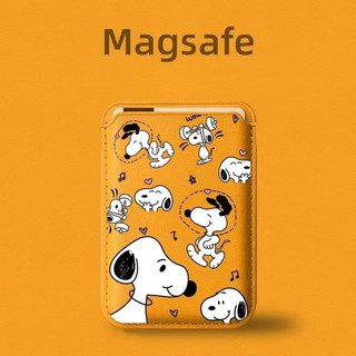 Ví phong cách cặp đôi Snoopy màu trắng cho iPhone 16 pro Max 15 14 13 12 pro Max 16Plus Giá đỡ điện thoại thẻ cho vỏ bỏ túi