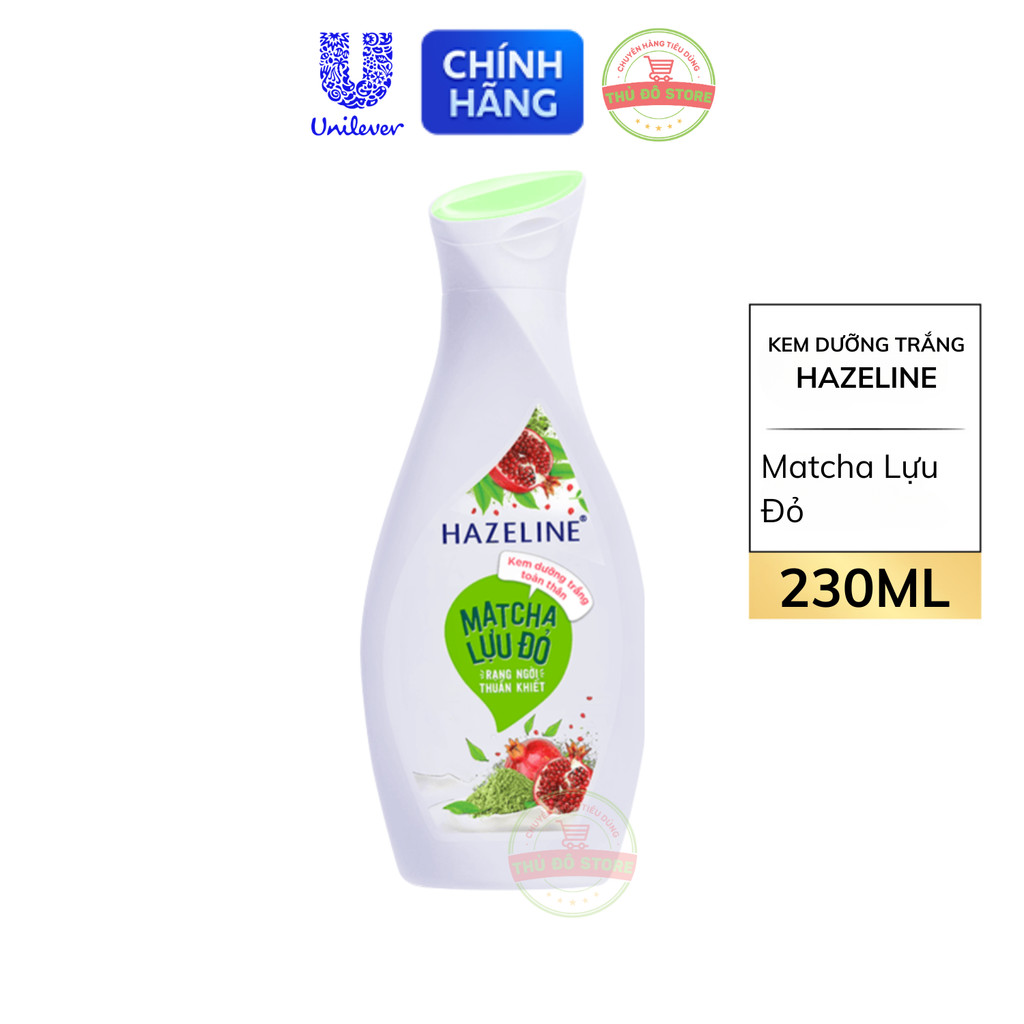 Sữa Dưỡng Trắng Hazeline Matcha Lựu Đỏ - Chai 230ML | Shopee Việt Nam