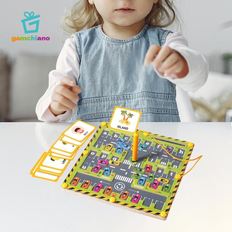 Gamchiano Bảng Chữ Cái Mê Cung Xếp Hình Vấn Đề Kỹ Năng Giải Quyết Chất Liệu Giảng Dạy Ô Tô Đồ Chơi Cho 3 + Mẫu Giáo Trẻ Em Lớp Học Quà Tặng