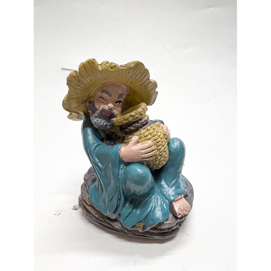 Ông Lão Say Xĩn Trang Trí Bể Cá Cảnh, Tiểu Cảnh, Non Bộ (5x5x7cm)