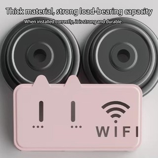 Wifi Router Giá Để Đồ Treo Tường Acrylic Lưng Dính Router Giá Đỡ Tiết Kiệm Không Gian Hộp Cáp Kệ shopidaevn
