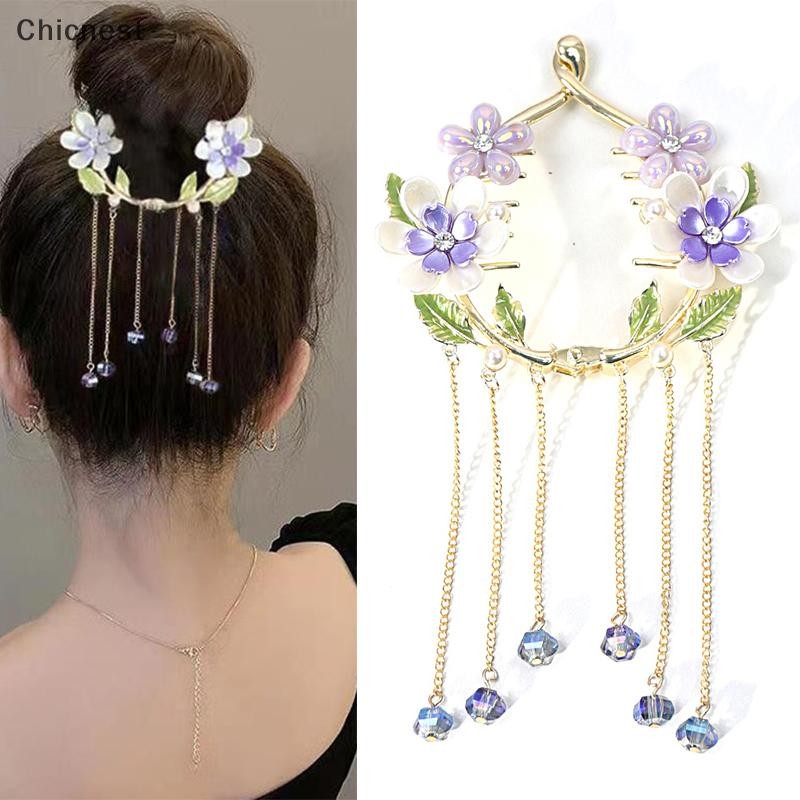[Chc] Ngọc Trai Mới Kim Cương Giả sel Hạt Vuốt Tóc Đuôi Ngựa Khóa Nữ Hàn Quốc Thanh Lịch Kẹp Tóc Phụ Kiện Tóc [VN]