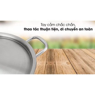 Bộ nồi inox Hilogi 3 cái dùng được bếp từ size 24 18 16 cm chống gỉ , nấu được trên bếp từ và mọi loại bếp