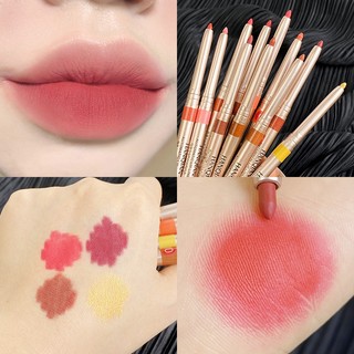 [Aliennbenson] Chì Kẻ Viền Môi hanqian Màu Lì Tự Động Xoay Không Phai Màu Dưỡng Ẩm Chống Thấm Nước Lâu Trôi