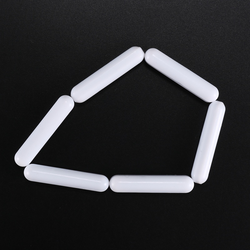 10 Miếng PTFE Máy Khuấy Từ Tính Trộn Thanh Khuấy Phòng Thí Nghiệm Thanh Khuấy Nam Châm Thanh Khuấy Từ Tính (8X40mm)