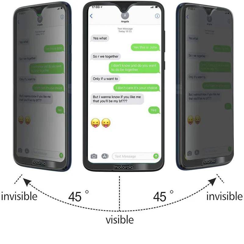 Bảo vệ màn hình riêng tư 3D cho Motorola Moto G9 G8 Play G7 Plus G10 Power Lite Kính bảo vệ chống gián điệp cho Motorola Moto G71 G51 5G G5 G31 G22 G41 G30 G20