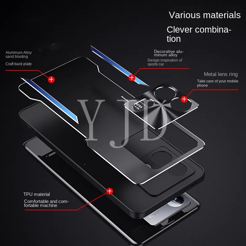 Ốp Điện Thoại Hợp Kim Nhôm Chống Sốc Toàn Diện Cho xiaomi 13t pro k60 ultra