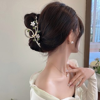 Kẹp Cài Áo Hình Hoa Đính Đá Mắt Mèo Thời Trang Thanh Lịch Cao Cấp