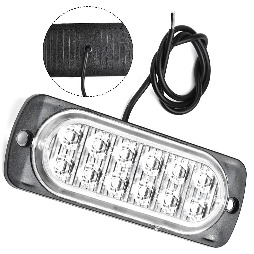 Đèn Led 12 Bóng dc 12v 36w 12 Bóng Ánh Sáng Trắng An Toàn Cho Xe Hơi Xe Tải