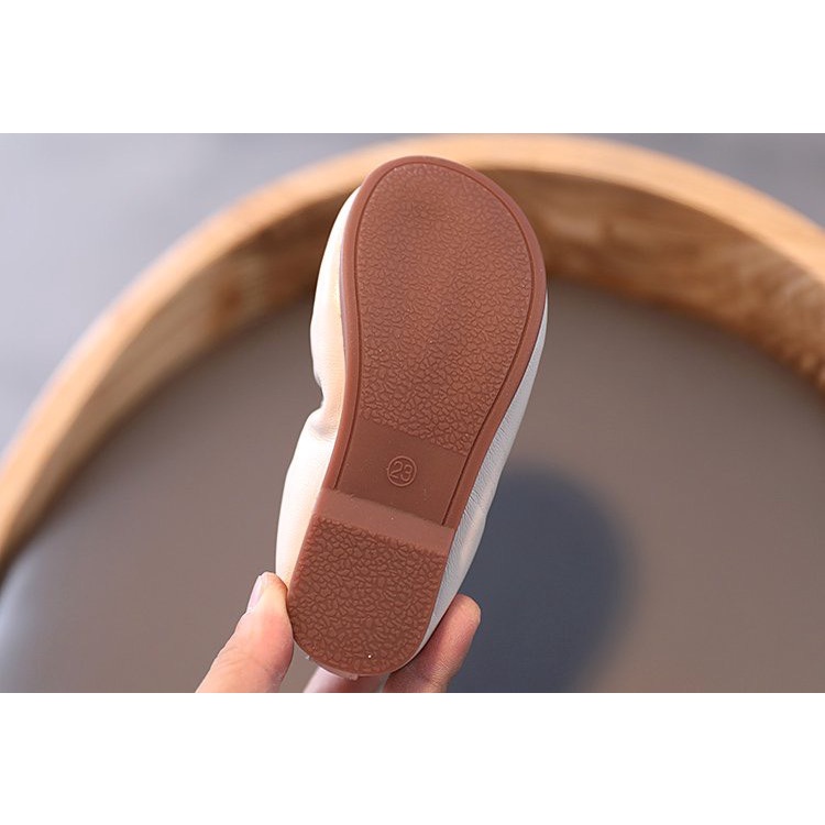 giày búp bê bé gái giày bệt cho bé nhún bèo đính ngọc êm chân điệu đà cho bé từ 1 tuổi có size đại có hộp K99 ( ảnh thật