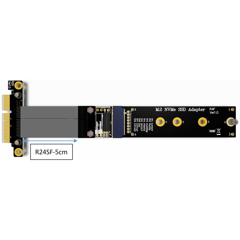 Jmt Dây Cáp Mở Rộng Ổ Đĩa ssd r44sf / r24sf m.2 Hỗ Trợ Thẻ Nhớ m2 to pci express 3.0 4.0 x4 pci-e 32g / bps