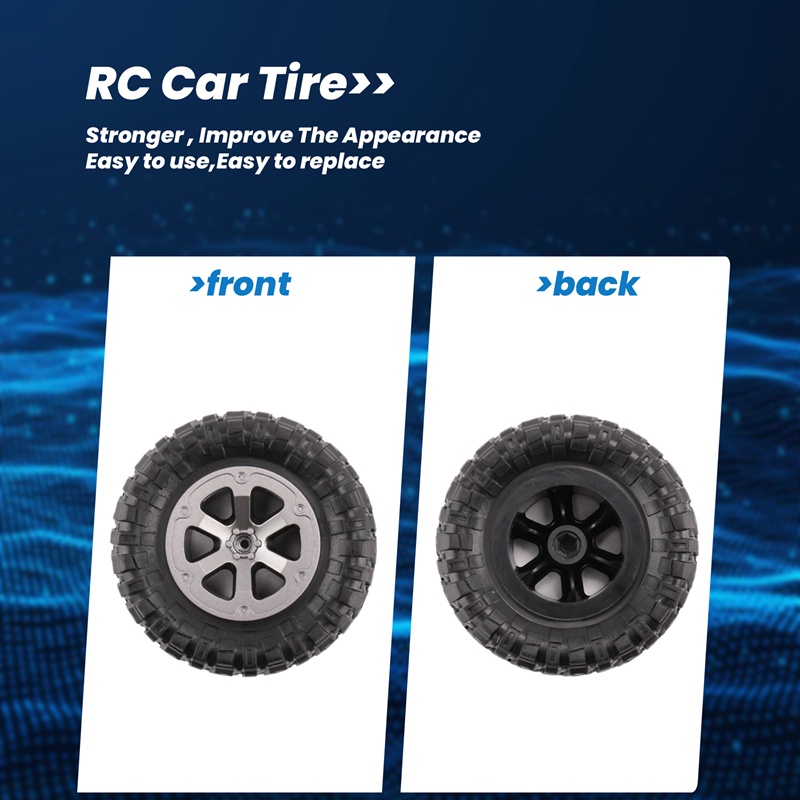 4 Bánh Xe Lốp 73mm Cho C14 C24 B24 B36 MN D90 MN-90 MN99S FY003 FY004 RC Xe Nâng Cấp Phần Phụ Kiện