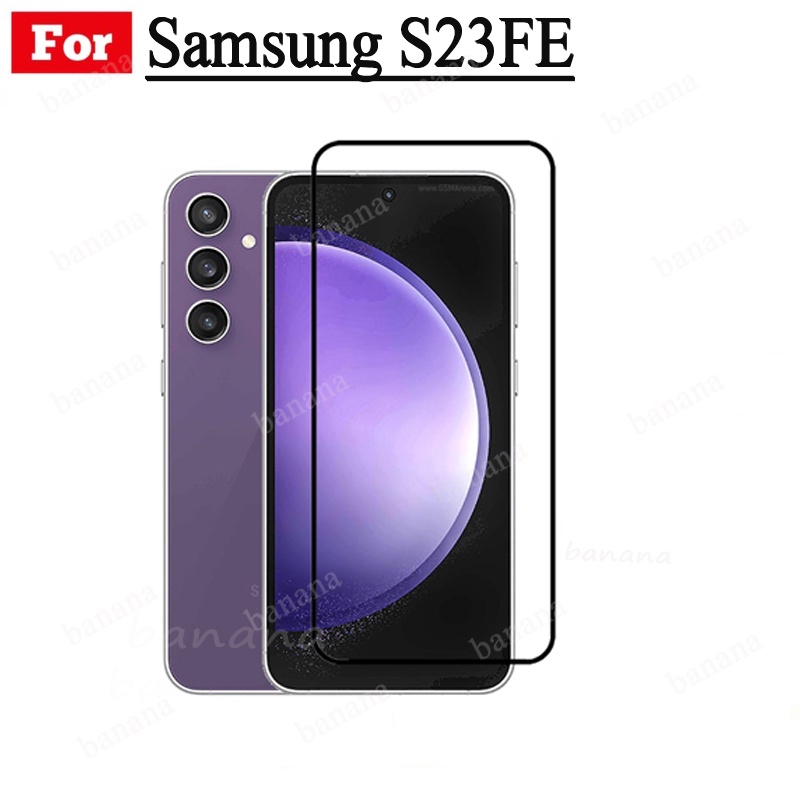 Kính cường lực 3 trong 1 Samsung S23 FE Full Cover Bảo vệ màn hình cho Samsung Galaxy A05 A05s A04 A04e A54 A34 A24 4G 5G Phim kính và bảo vệ ống kính máy ảnh