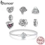 Bamoer Bạc 925 Quyến Rũ Mặt Dây Lãng Mạn Hoa Hồng Thiết Kế Bộ Sưu Tập Phụ Kiện Cho Vòng Tay DIY