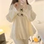 Bộ Đồ Ngủ Tay Dài Chất Liệu cotton Cao Cấp Thời Trang Xuân Thu Cho Nữ