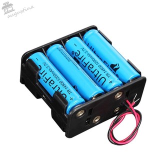 AUGUSTIN Hộp Đựng Pin An Toàn Chất Lượng Cao 12 Volt 12V Có Dây Chì 8 Pin AA Hộp Bảo Quản Pin Khe Cắm Kẹp Pin