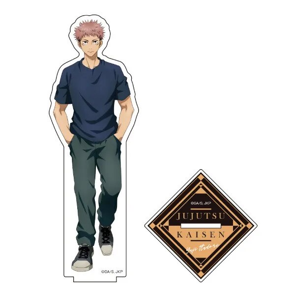 Mô hình Standee Jujutsu Kaisen Gojo Satoru Fushiguro Megumi Kugisaki Nobara Phụ kiện trang trí để bàn góc học tập