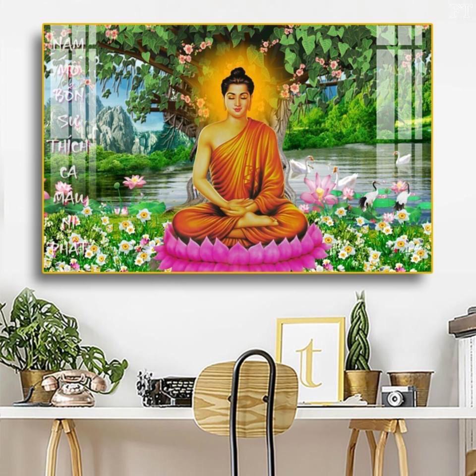 Tranh Tết Tráng Gương Phật Giáo Tài Lộc May Mắn, Trang Trí Nhà Cửa, Quà Tặng Năm Mới, Sỉ Quà Doanh Nghiệp