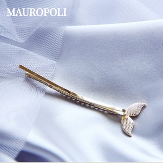 Mauropoli [Sẵn Sàng] Kẹp Tóc Bên Kim Cương Giả Nàng Tiên Cá Kẹp Đầu Người Lớn Kẹp Phẳng Nổ Sang Trọng Đơn Giản Kẹp Tóc Mũ Đội Đầu Hàn Quốc