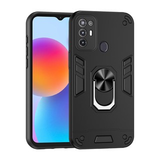 Ốp Điện Thoại Cứng Viền TPU Dẻo Mỏng Nhẹ Kèm Giá Đỡ Nhẫn Từ Tính Chống Sốc / Rơi Cho ZTE Blade A52 2022