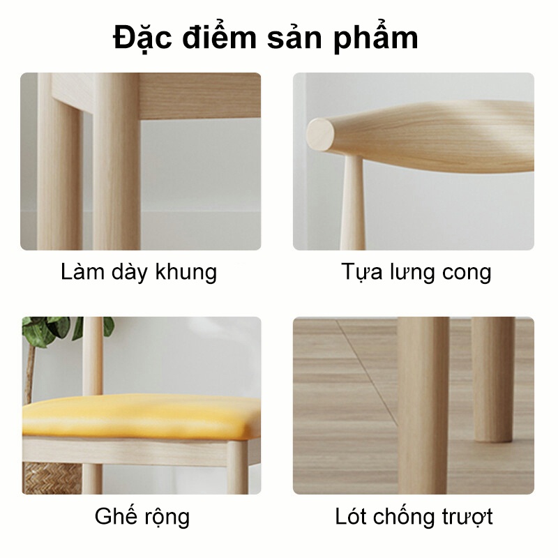 SUNNY Ghế làm việc đệm phong cách Bắc Âu đại thích hợp mọi không gian Ghế tựa lưng