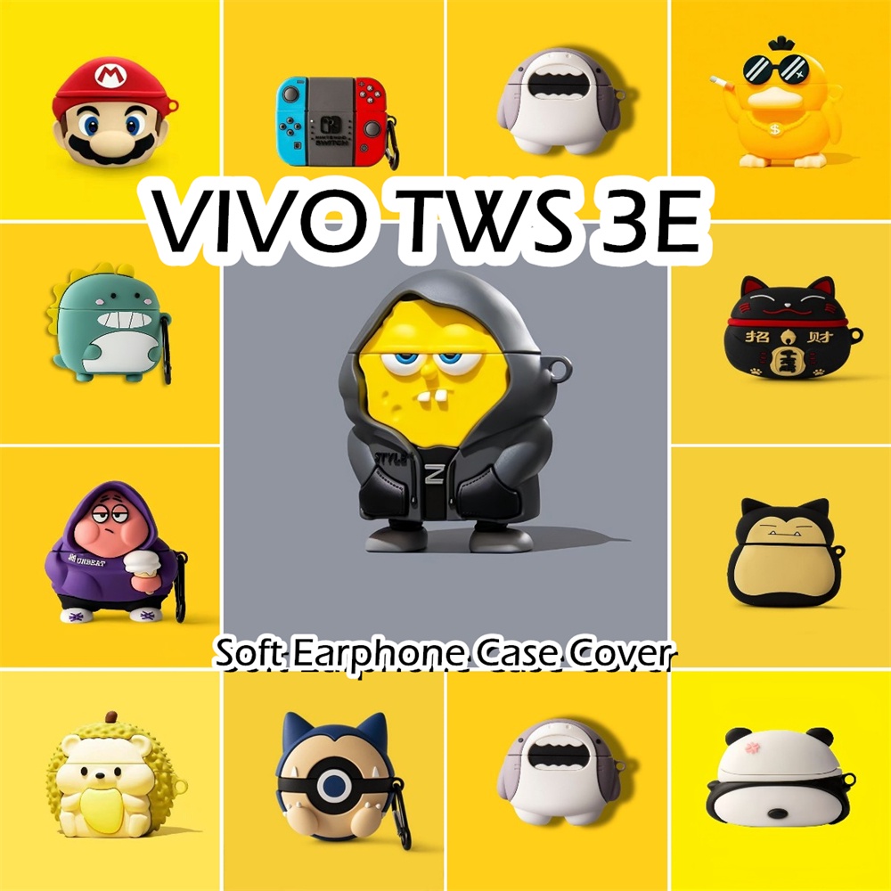 VIVO [Ngôi sao tương lai] Dành cho VIVOTWS 3E Vỏ tai nghe silicon mềm dòng hoạt hình hợp thời trang NO.1