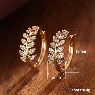 Bông Tai Mạ Bạc 925 Đính Đá Zircon Đơn Giản Thời Trang Cho Nữ