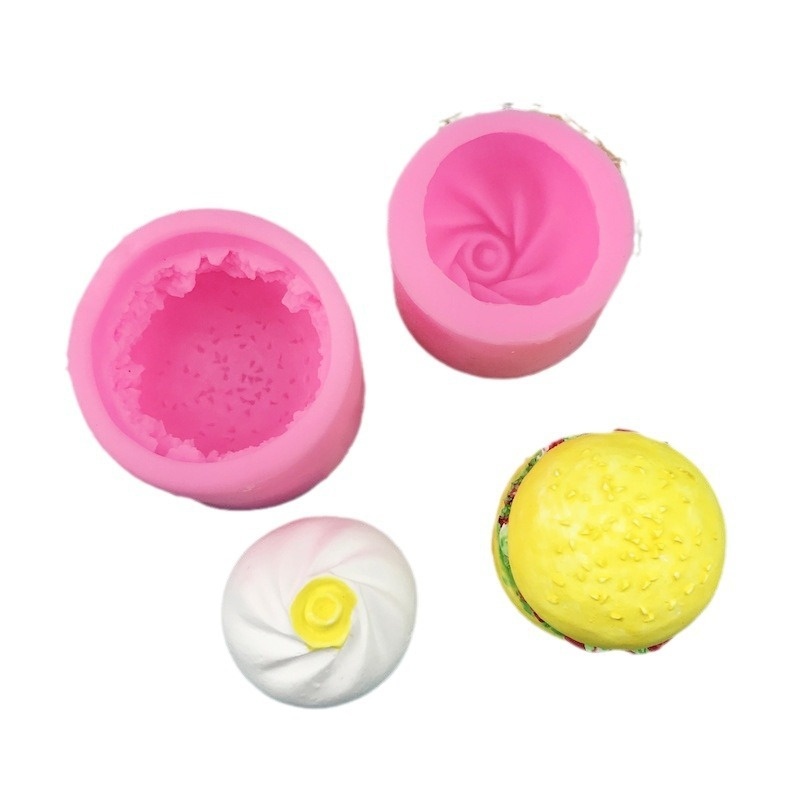Khuôn Làm Bánh Bao / Nến Hấp 3d Bằng Silicone Diy