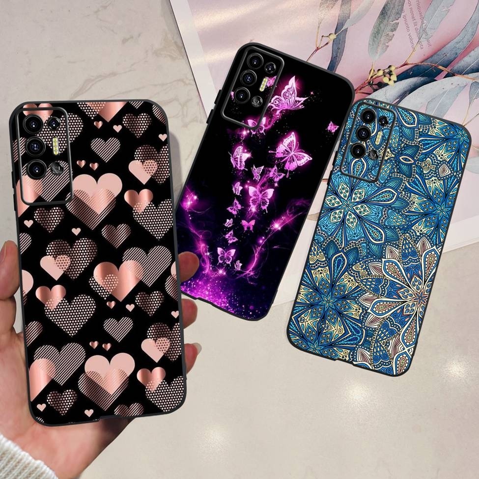 Ốp Lưng Tecno Pova 2 LE7n Chống Sốc Thời Trang Dễ Thương Ngộ nghĩnh Mát Họa Tiết Vỏ Tecno Pova2 Ốp lưng Ốp Lưng TPU Đen