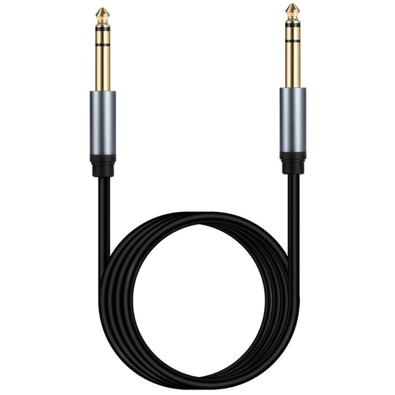 [3C] 6 35mm 1 4 Nam đến 6 35mm 1 4 Cáp Aux âm thanh nổi kết nối TRS cho đàn Guitar Laptop Loa rạp hát tại nhà Amplifi