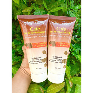 Set 2 Tuýp Gel kỳ tế bào da chết toàn thân hương Cafe Kiều Trinh dùng được cho cả mặt và body