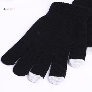 Julyhot Găng Tay Dệt Kim Ấm Áp Mùa Đông Dày Ấm Áp Ngoài Trời Găng Tay Dành Cho Nam NữĐiện Thoại Di Động Màn Hình Cảm Ứng Massivedeals