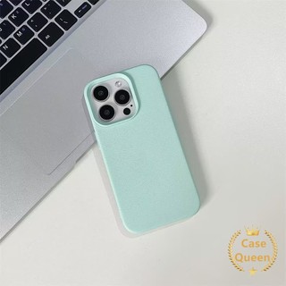 Mặt sau họa tiết da màu trơn đơn giản Tương thích cho IPhone 16 11 15 13 12 14 Pro Max 14 15 16 Plus XR XS X Max Cảm giác da sang trọng Macaron Vỏ điện thoại mềm chống sốc