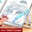 Thước đo góc hoạt động ROLY, Dụng cụ vẽ hình tròn đa chức năng Bevel Protractor, Trình diễn góc hoạt động bằng nhựa sáng tạo Sinh viên
