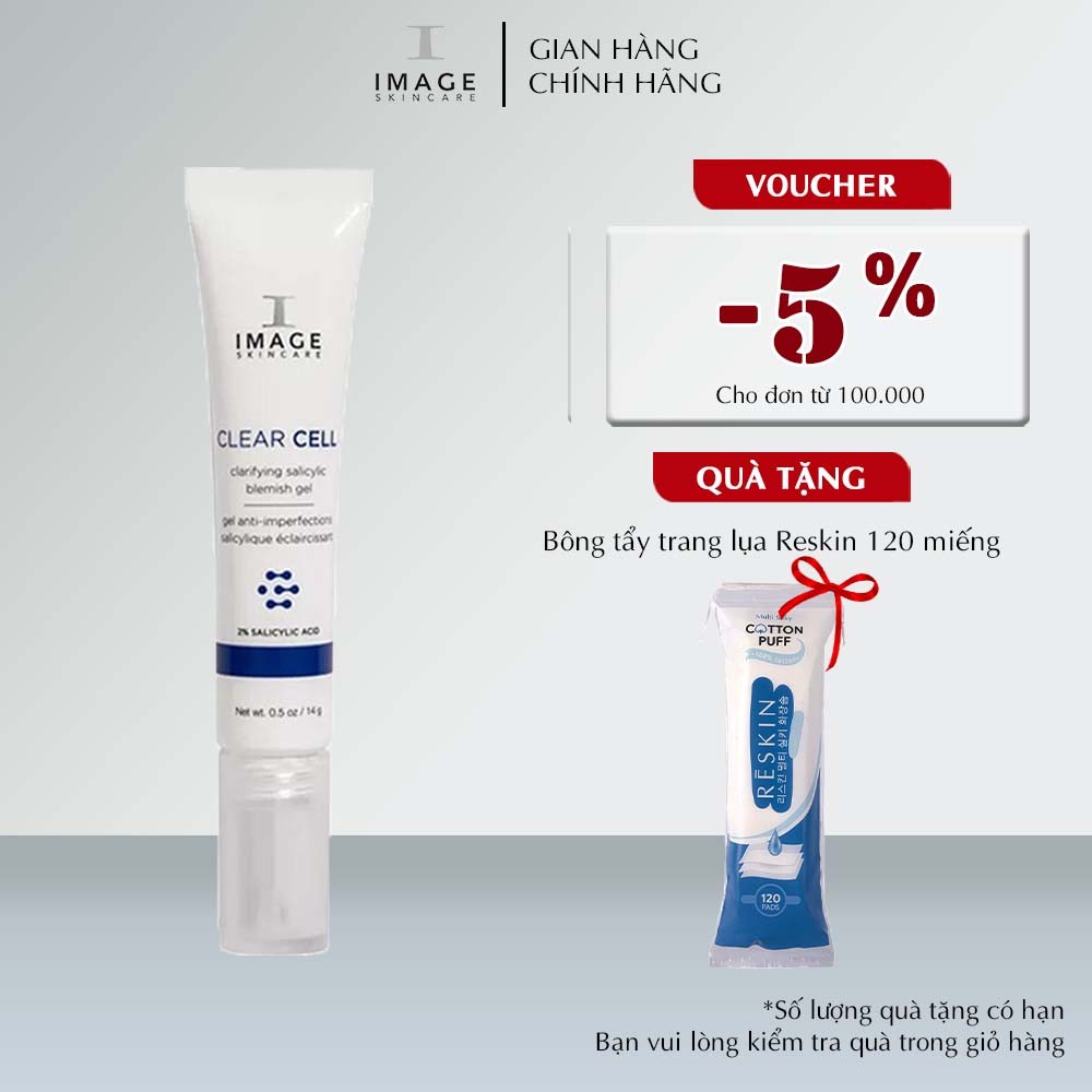 Ảnh Gel chấm mụn và giảm viêm cấp tốc IMAGE Skincare Clear Cell Clarifying Salicylic Blemish Gel 14g (new) 1