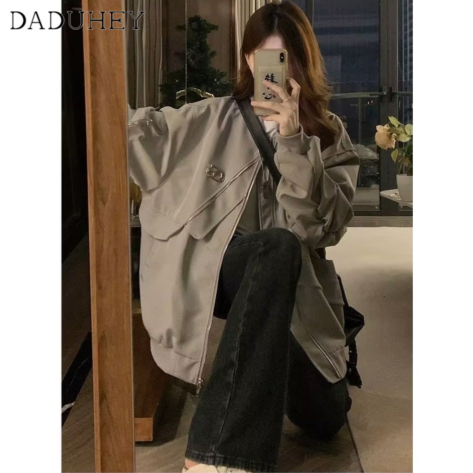 Ảnh Quần jeans DADUHEY ống loe lưng cao phong cách đường phố Mỹ cao cấp cỡ lớn 2