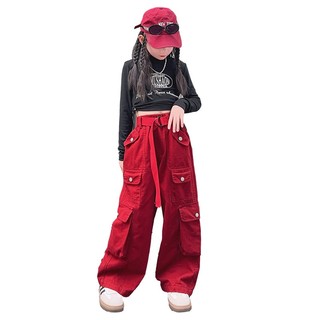 Quần Dài Ống Rộng Thiết Kế Mới Năng Động Thời Trang Mùa Thu Dành Cho Bé Gái