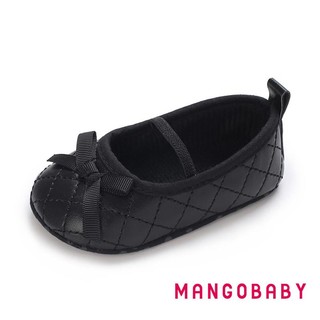 Mg-baby Girls Mary Jane Giày Nơ Quilted PU Princess Flats Giày Đi Bộ Thông Thường Cho Trẻ Sơ Sinh Tập Đi
